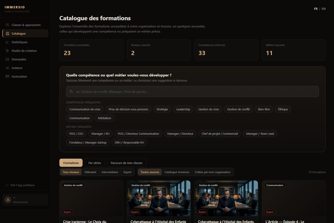 Diffusez depuis votre catalogue